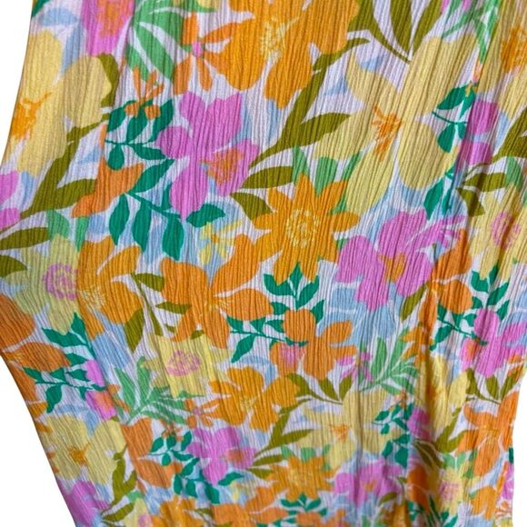 Billabong Summer Shine Midi Dress Size Small Colorful Floral Sundress Slip Beach - Picture 10 of 13